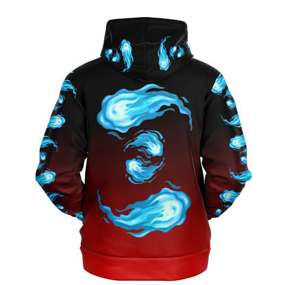 AMCThorn Art Flamesplosion Hoodie with Red Gradient Subliminator