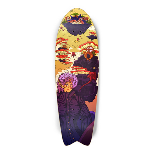 Sky Ray Commander Ultra 4 Fish Tail Skateboard