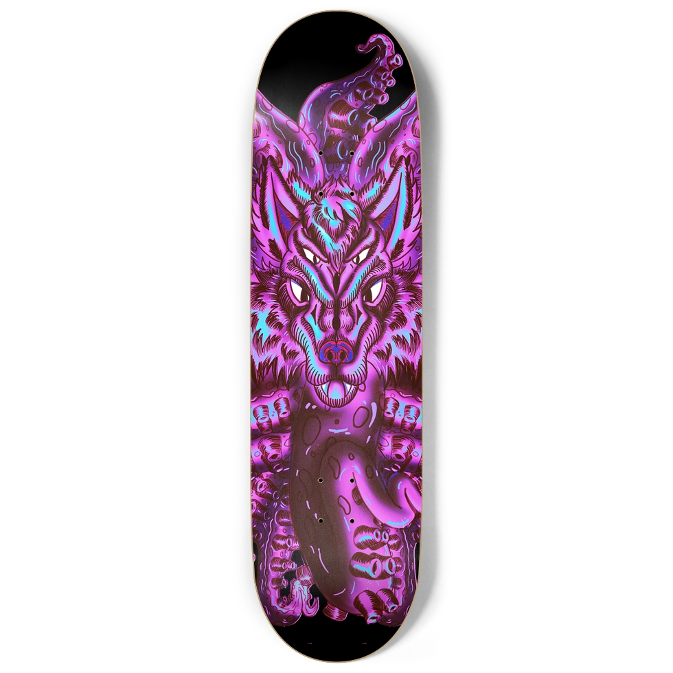 Cotton Candy 9" Skateboard AMCThorn Art
