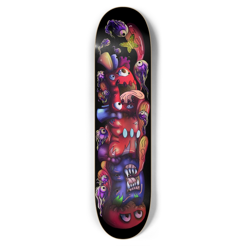 ChaosHeart Totem 7.75" Skateboard AMCThorn Art