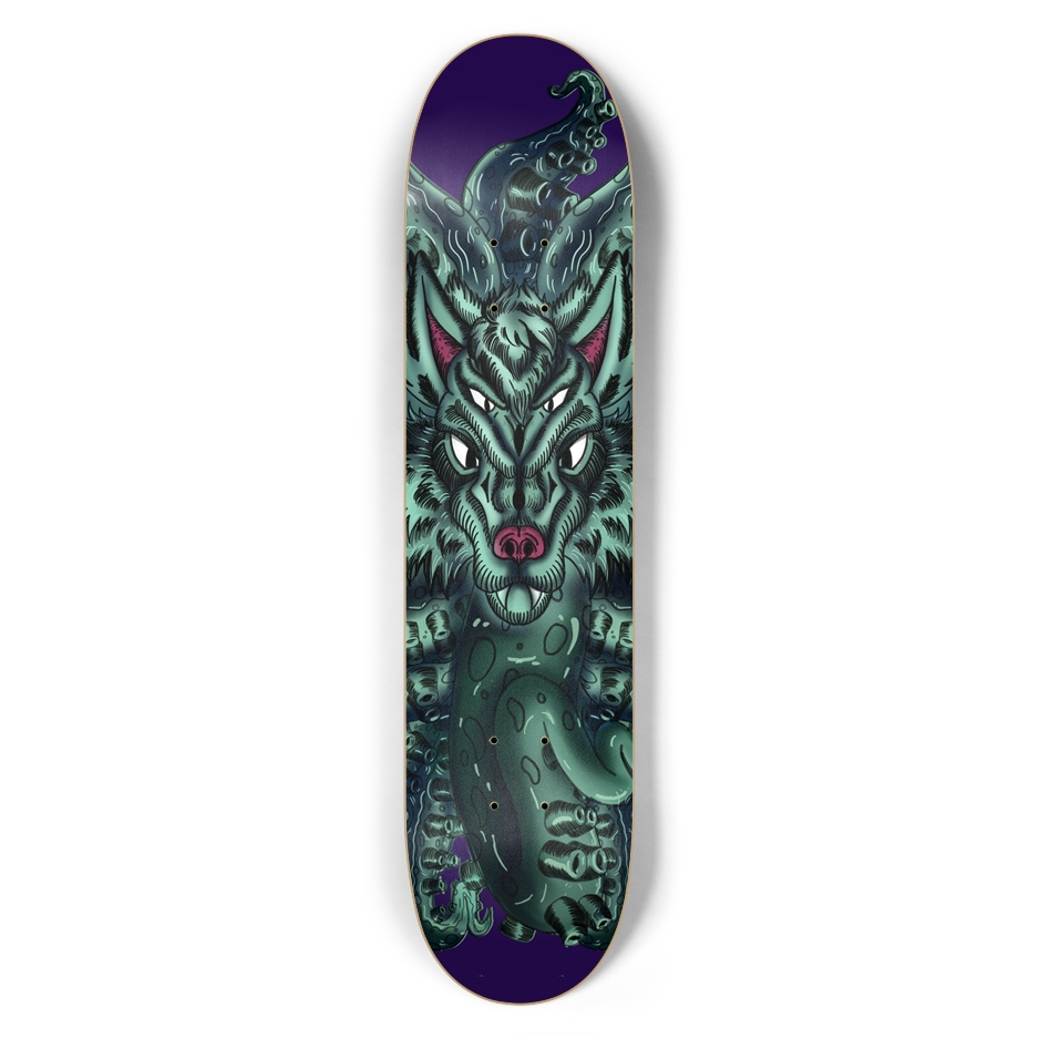 Wolf Tulu 7.5"  Skateboard AMCThorn Art