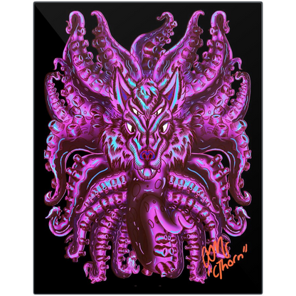 Cotton Candy  Wolf Tulu Metal Print AMCThorn Art