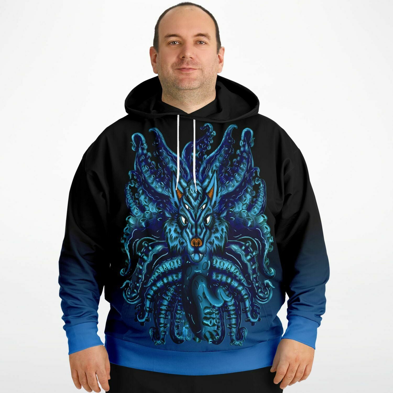 Blue Wolf Tulu Athletic Plus-size Hoodie copy Subliminator