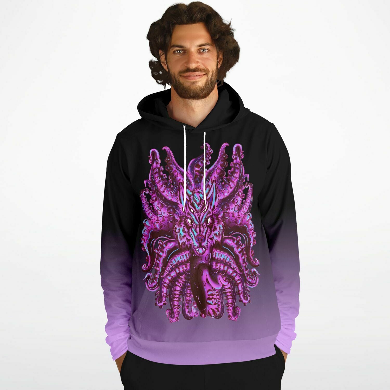 Cotton Candy Wolf Tulu Athletic Hoodie Subliminator