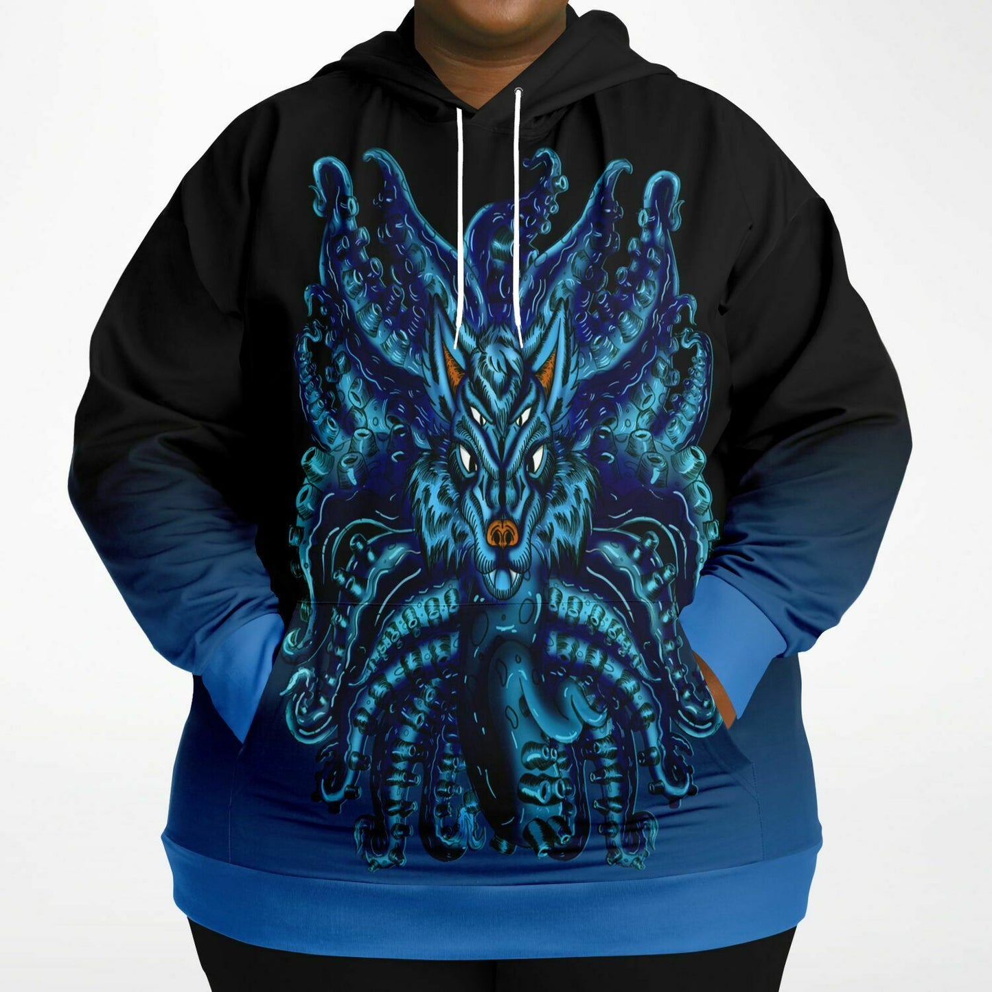 Blue Wolf Tulu Athletic Plus-size Hoodie copy Subliminator