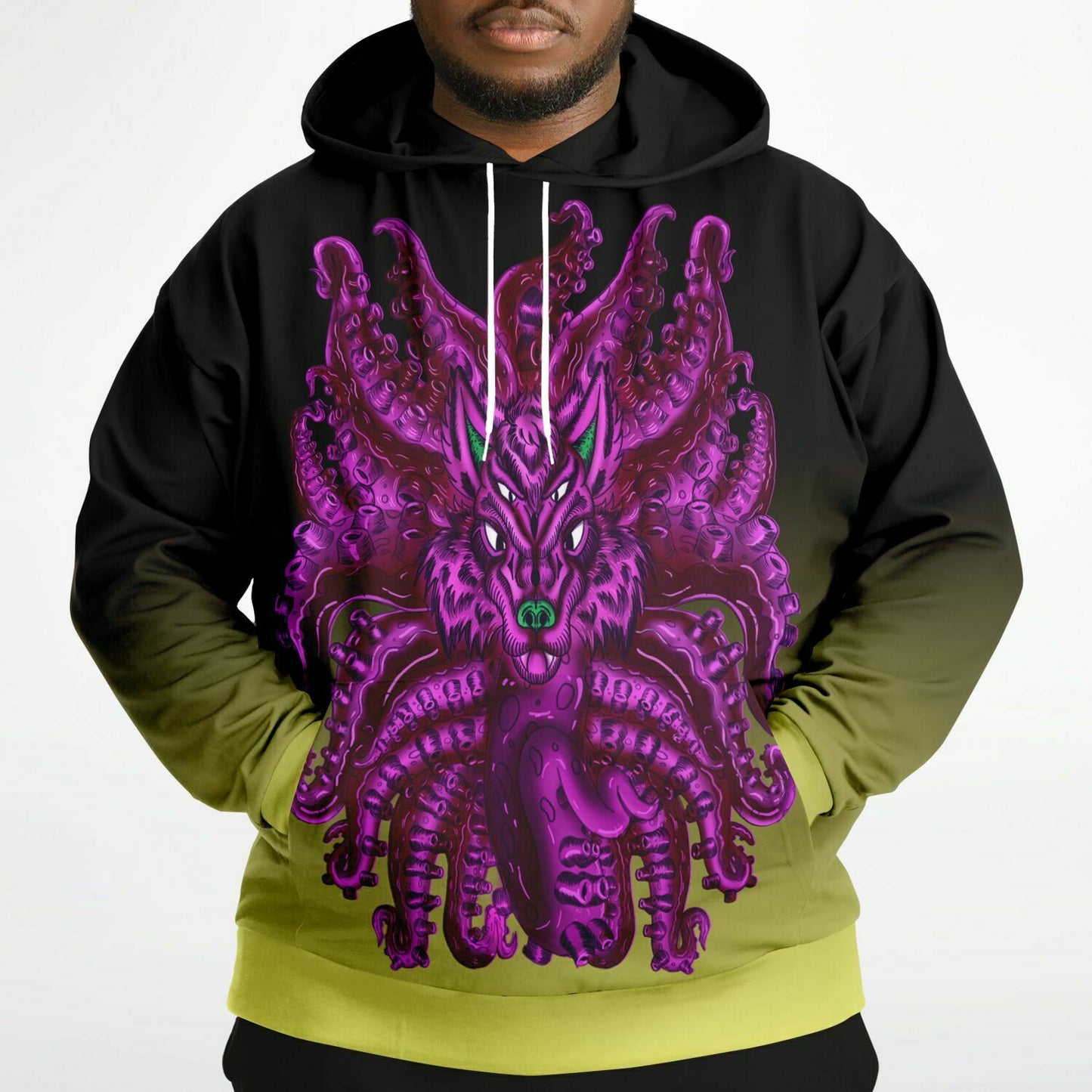 Purple Wolf Tulu Athletic Plus-size Hoodie Subliminator