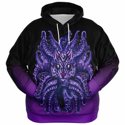 Deep Purple Wolf Tulu Athletic Plus-size Hoodie copy Subliminator