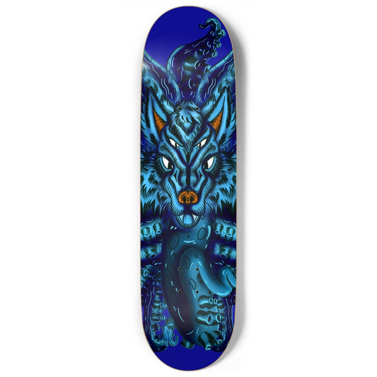 Blue Wolf Tulu 9" Skateboard AMCThorn Art