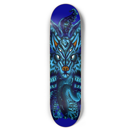 Blue Wolf Tulu 8.5" Skateboard AMCThorn Art