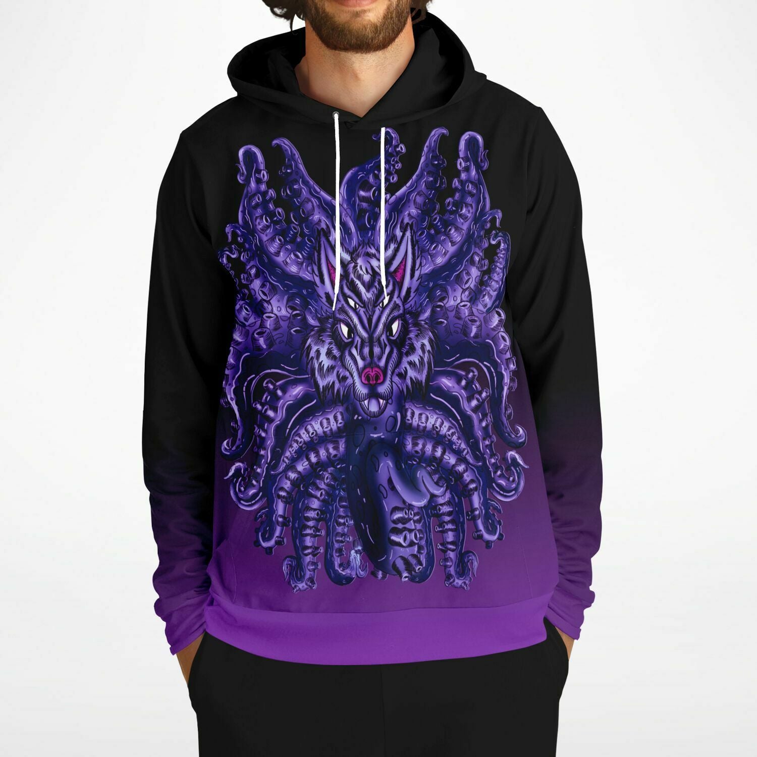 Deep Purple Wolf Tulu Athletic Hoodie Subliminator