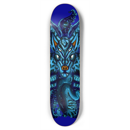 Blue Wolf Tulu 7.75" Skateboard AMCThorn Art