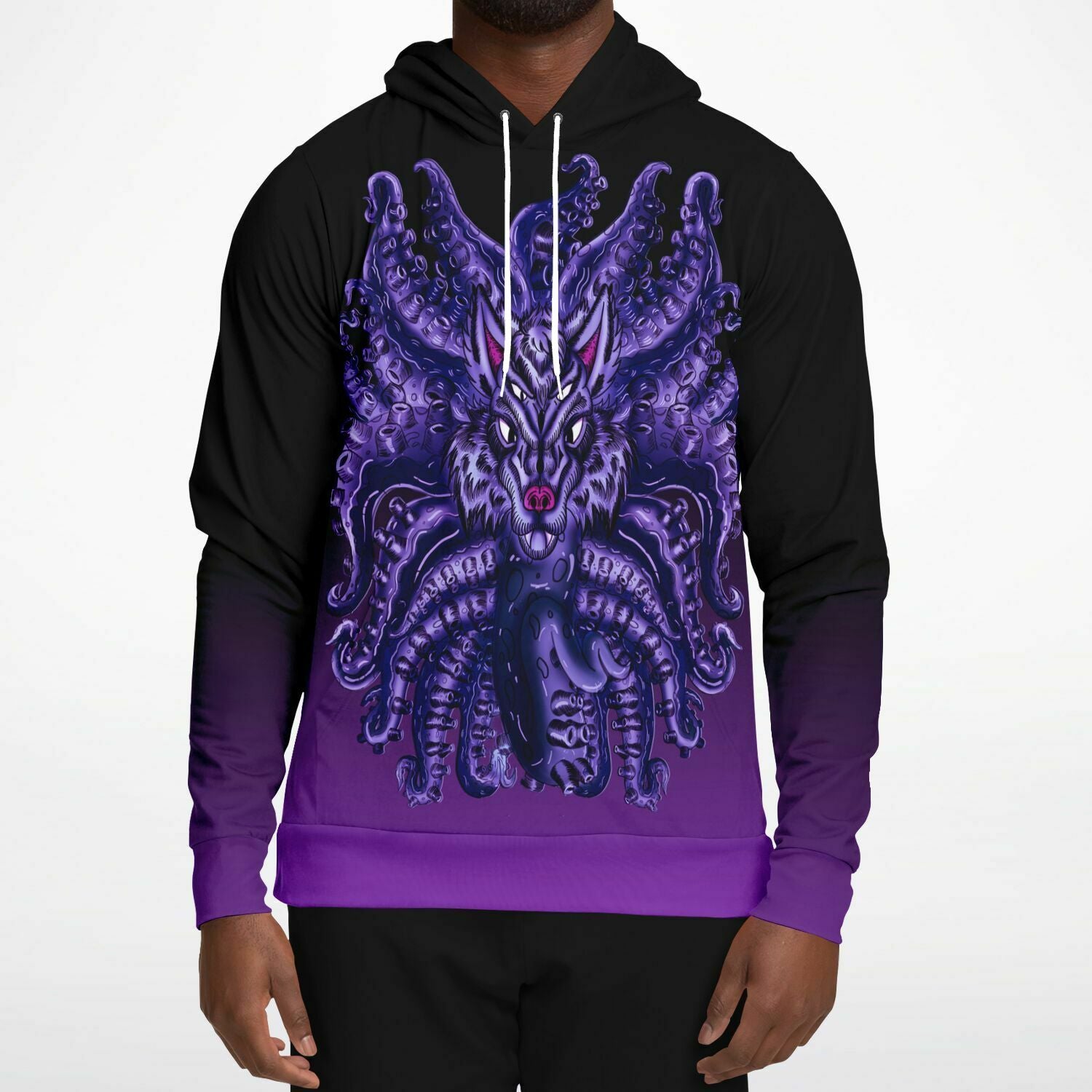 Deep Purple Wolf Tulu Athletic Hoodie Subliminator