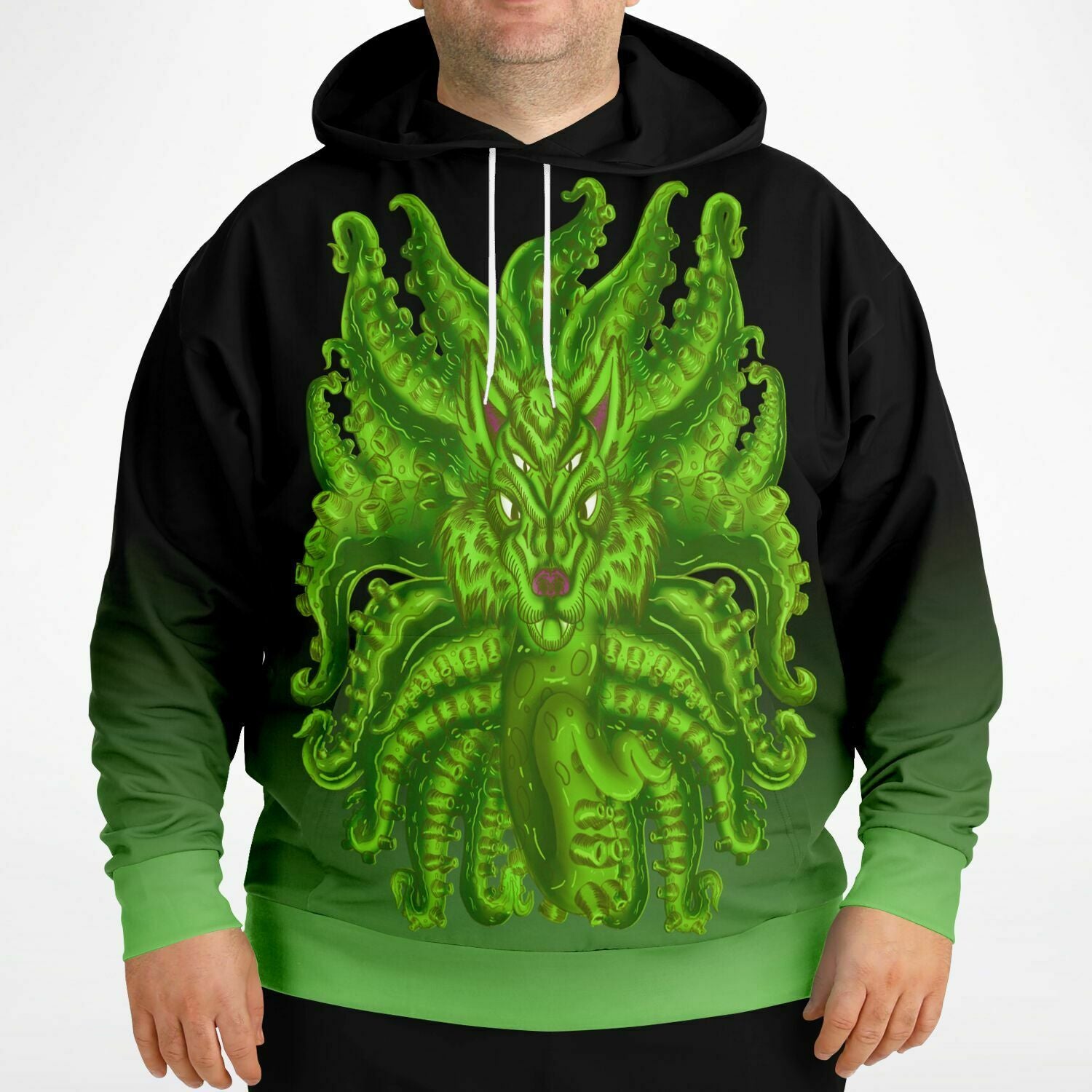 Radioactive Wolf Tulu Athletic Plus-size Hoodie copy Subliminator