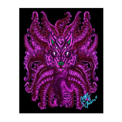 Purple Wolf Tulu Easel Back Canvas - AMCThorn Art